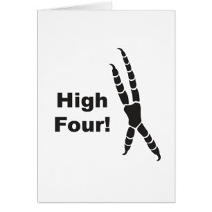 Empreinte de pas élevée de quatre perroquets