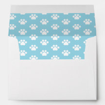 Empreinte de patte - Bleu