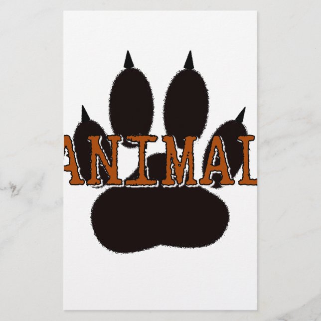 Empreinte de patte d'animal noir (Devant)