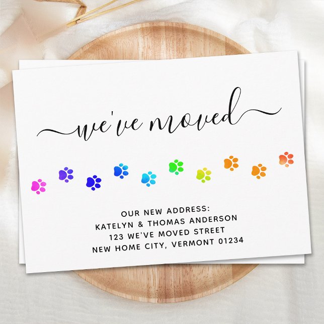 Empreinte de patte de déplacement de Faire-part co (Créateur téléchargé)