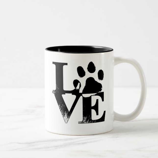 Empreinte de patte Mug (Droit)