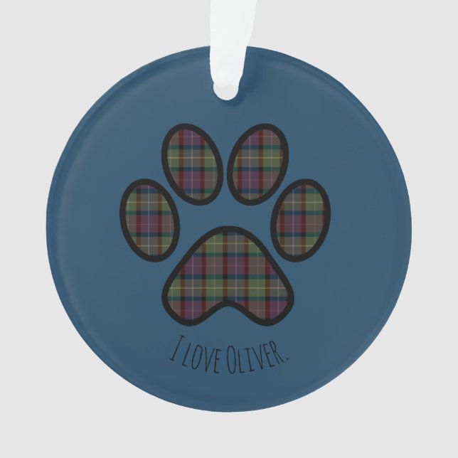 Empreinte de patte Plaid Automne Amoureux de les c (devant)