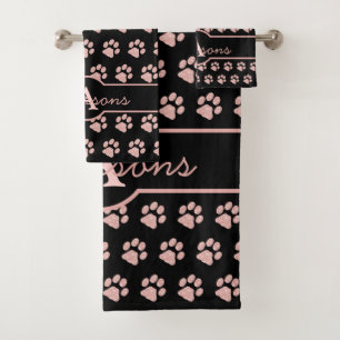Empreinte de patte Rose de la Parties scintillant
