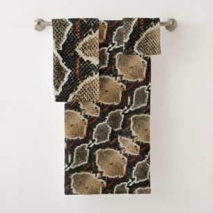 empreinte de serpent noir beige poster de animal