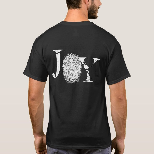 Empreinte digitale Joy T-shirt noir (Dos)