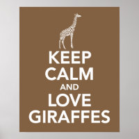Empreinte ou affiche pour garder le calme et l'amo