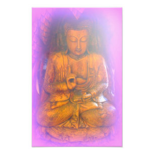 empreinte photo violette aura buddha