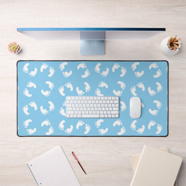 Empreintes bébé, Pied bébé, Marches, Bleu, Garçon (Bureau 1)