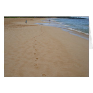Empreintes dans le sable