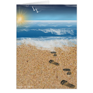 Empreintes dans le sable