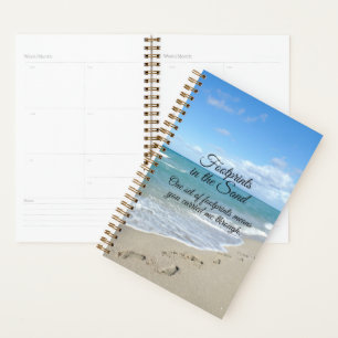 Empreintes dans le Sable Inspirational Christian