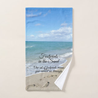 Empreintes dans le Sable Inspirational Christian