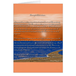 Empreintes de pas dans le poème de sable