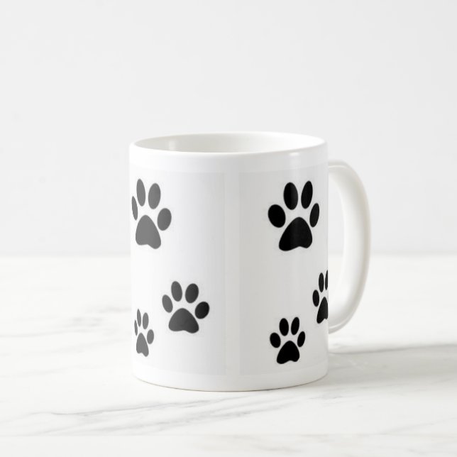 Empreintes de pas de belle tasse de chatons (Devant droit)