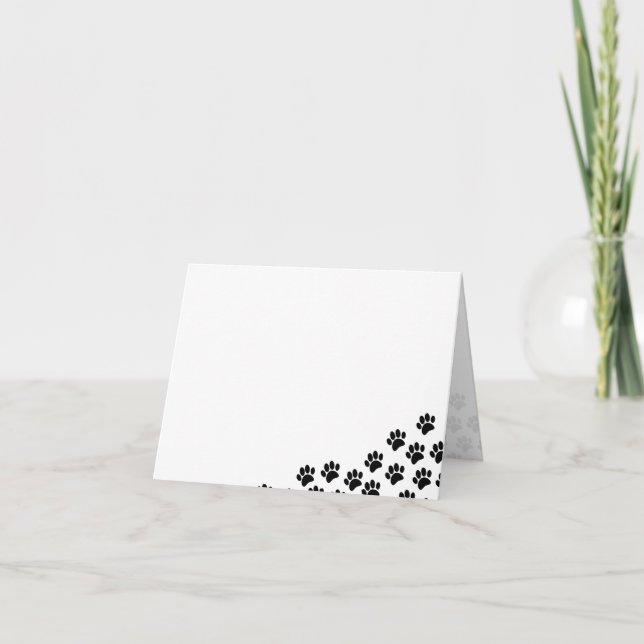 Empreintes de patte de chiot noir  (Devant)