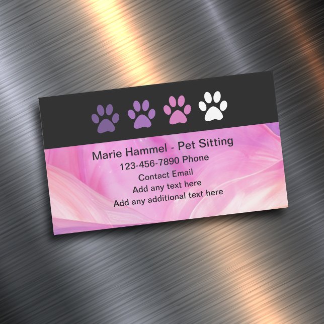 Empreintes de pattes branchés Pet Sitter Magnet Ca (Créateur téléchargé)