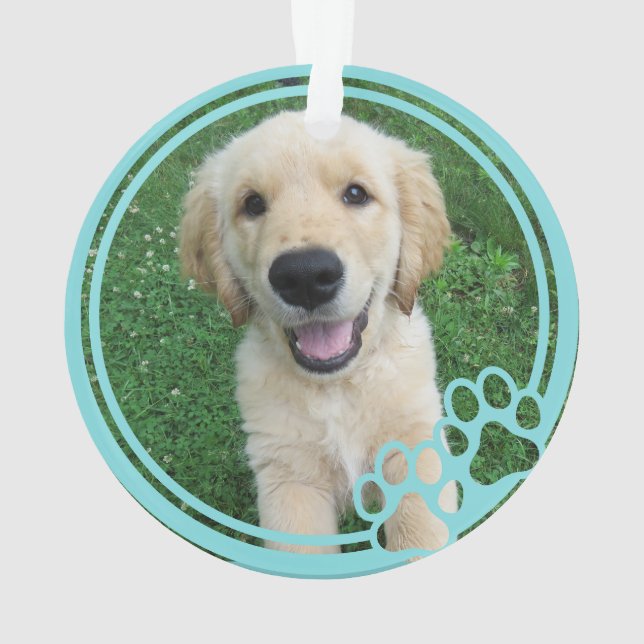 Empreintes de pattes Cadre personnalisé Photo pour (dos)