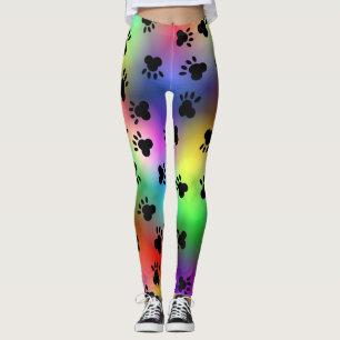 Empreintes de pattes de chien leggings