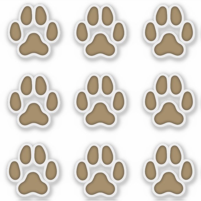 Empreintes de pattes de chiens Stickers Titres Bro (Devant)