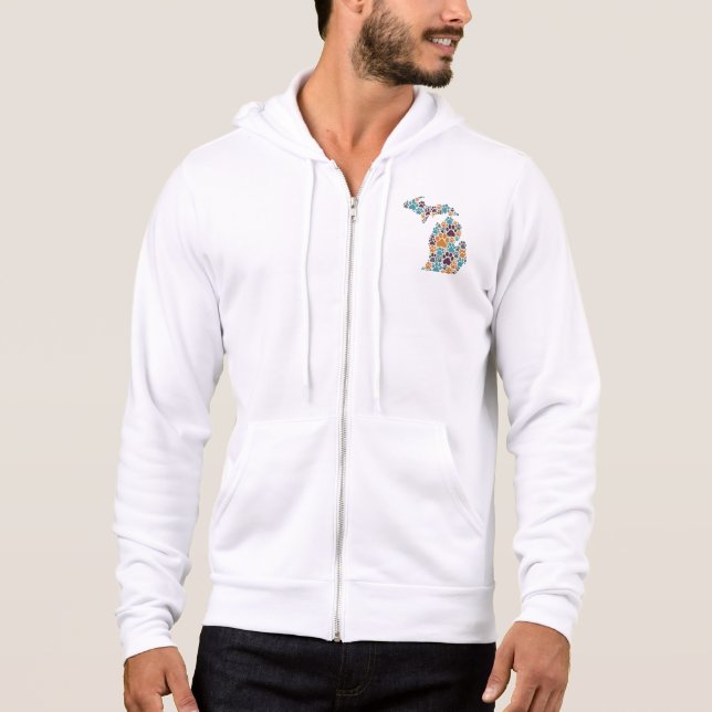 Empreintes de pattes du Michigan Sweat - shirt à c (Devant)