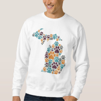 Empreintes de pattes du Michigan Sweatshirt de bas