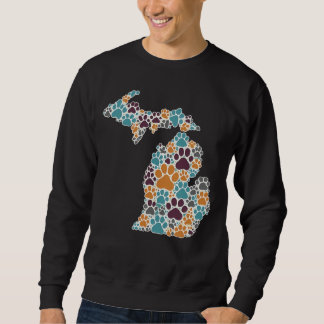 Empreintes de pattes du Michigan Sweatshirt de bas