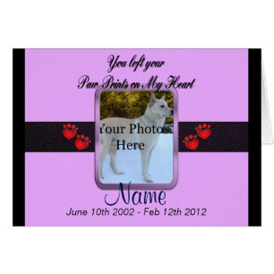 Empreintes de pattes sur My Heart - Mauve