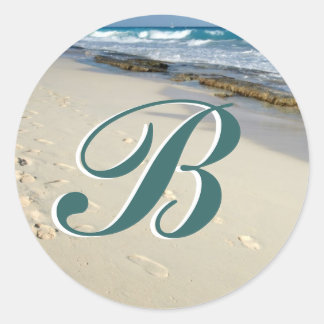 empreintes de pied dans les autocollants initiaux