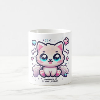 Empreintes Kawaii Puppy Mug sur Mon Coeur, Pour To