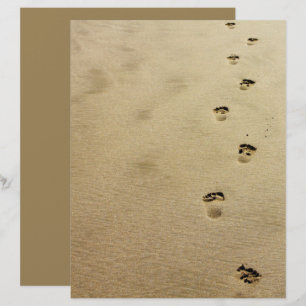 Empreintes Papier de scrapbooking de sable de plag