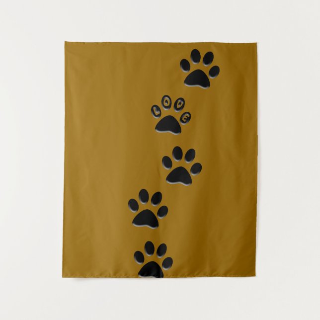 Empreintes Paw Cat Tapisserie (Devant)