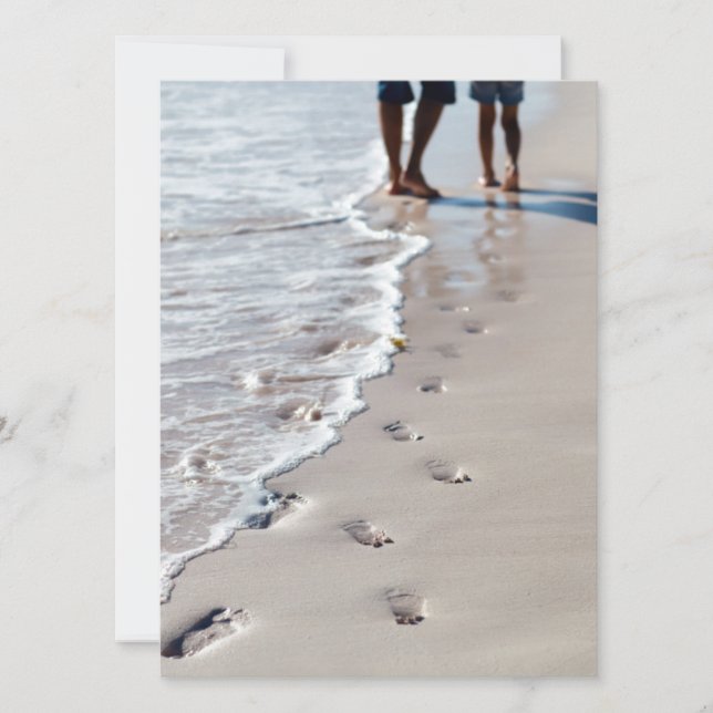 Empreintes sur la plage (Devant)