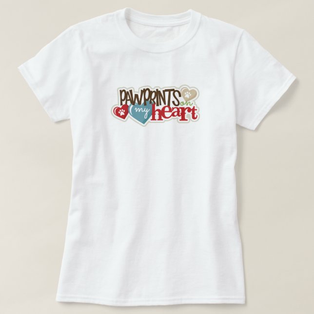 Empreintes sur mon T-shirt Coeur (Design devant)