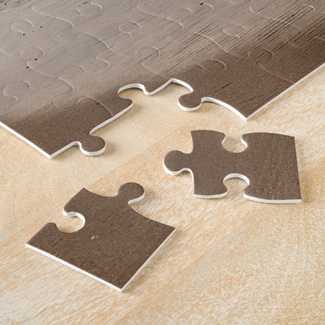 Empreintes sur un puzzle de Foggy Beach (Côté)