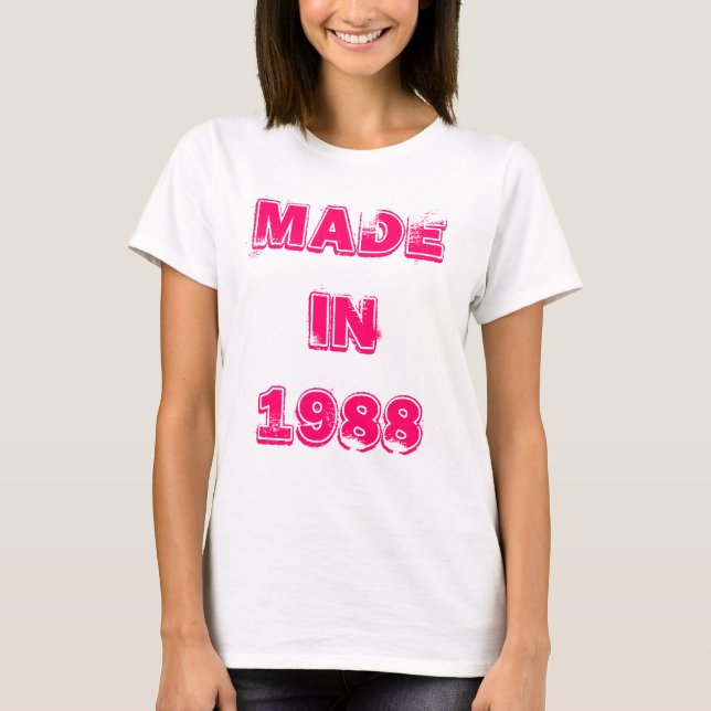 En 1988 T-shirt fait (Devant)