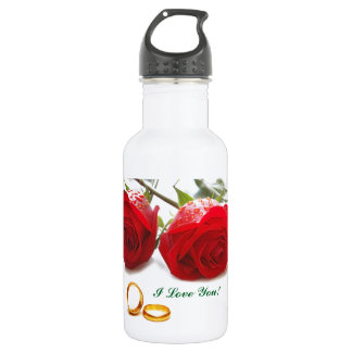 En Acier Inoxydable Ajoutez votre texte ! Bouteille d'Eau (530 ml)