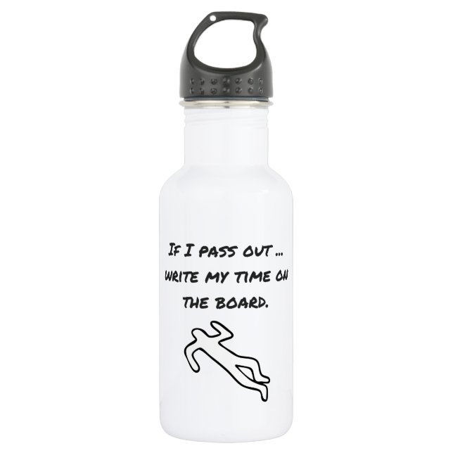 En Acier Inoxydable Bouteille d'eau Crossfit-Inspirée (Devant)