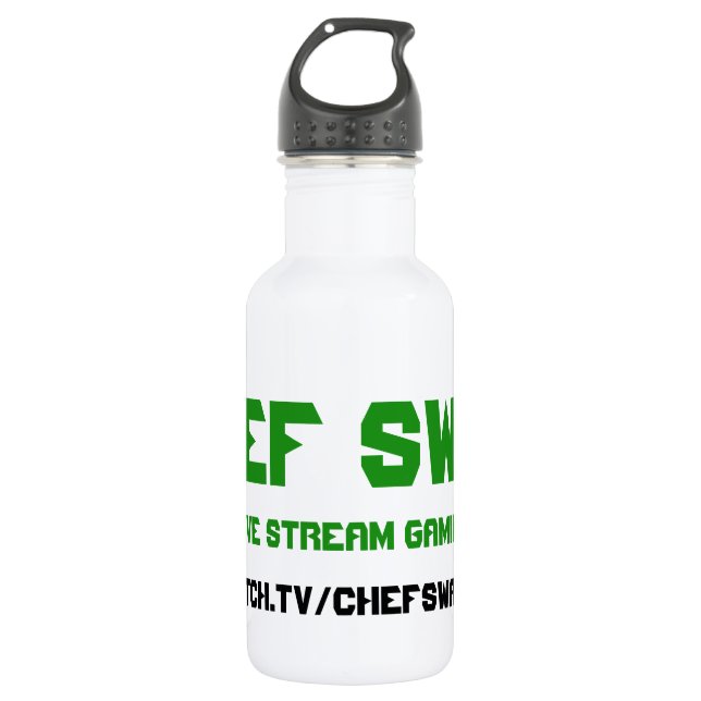 En Acier Inoxydable Bouteille d'eau de butin de chef (Devant)