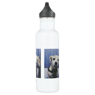 En Acier Inoxydable Bouteille d'eau de Photobooth (24 onces), blanche