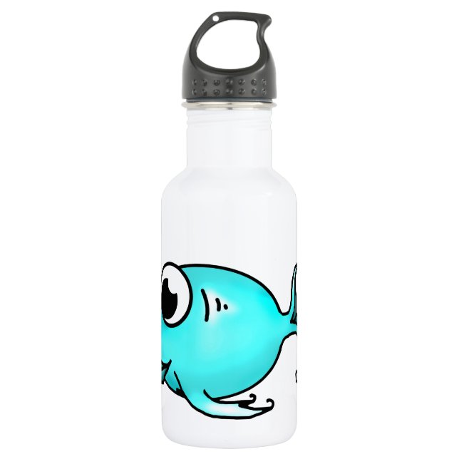 En Acier Inoxydable Bouteille d'eau de poisson bleu (Devant)