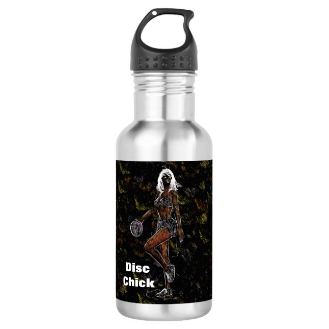 En Acier Inoxydable Bouteille d'eau de poussin de disque (Devant)