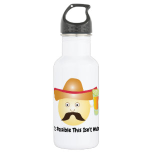 En Acier Inoxydable Bouteille d'eau drôle d'Emoji de tequila