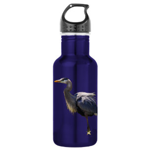 En Acier Inoxydable Bouteille d'eau Great Blue Heron 18oz
