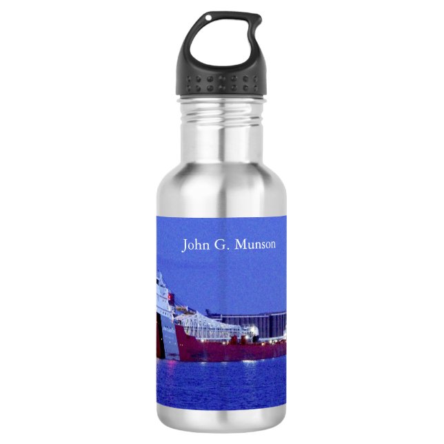 En Acier Inoxydable bouteille d'eau John G. Munson (Devant)
