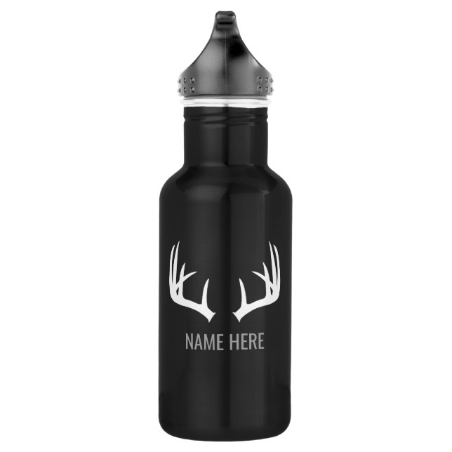 En Acier Inoxydable Bouteille d'eau personnalisable de chasse de cerfs (Droite)