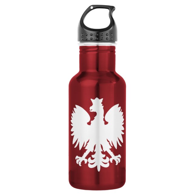 En Acier Inoxydable Bouteille d'eau Polish Eagle (Devant)