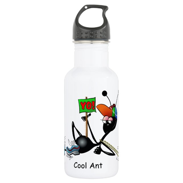 En Acier Inoxydable Fourmi fraîche - bouteille d'eau (Devant)