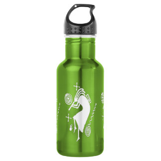 En Acier Inoxydable Kokopelli découpant la bouteille d'eau 18oz