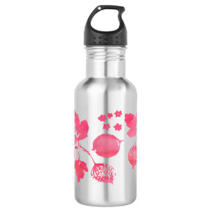 En Acier Inoxydable Le cru a inspiré la bouteille d'eau rose d'acier