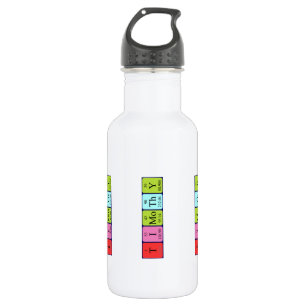 En Acier Inoxydable Timothy périodique nom de table bouteille d'eau